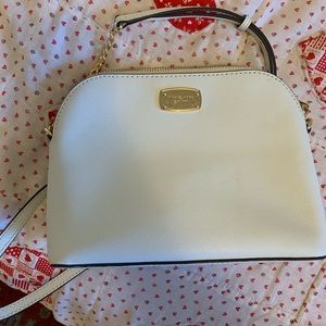 White Michael Kors Cindy Cross Body bag